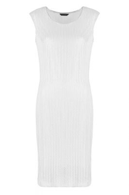 Srebrno-biała sukienka (Kolor: biały, Rozmiar: 42)