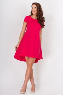 Rose Flippy Dress with Pleated Back Skirt