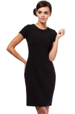 Black Pencil Dress With Back Cutout
